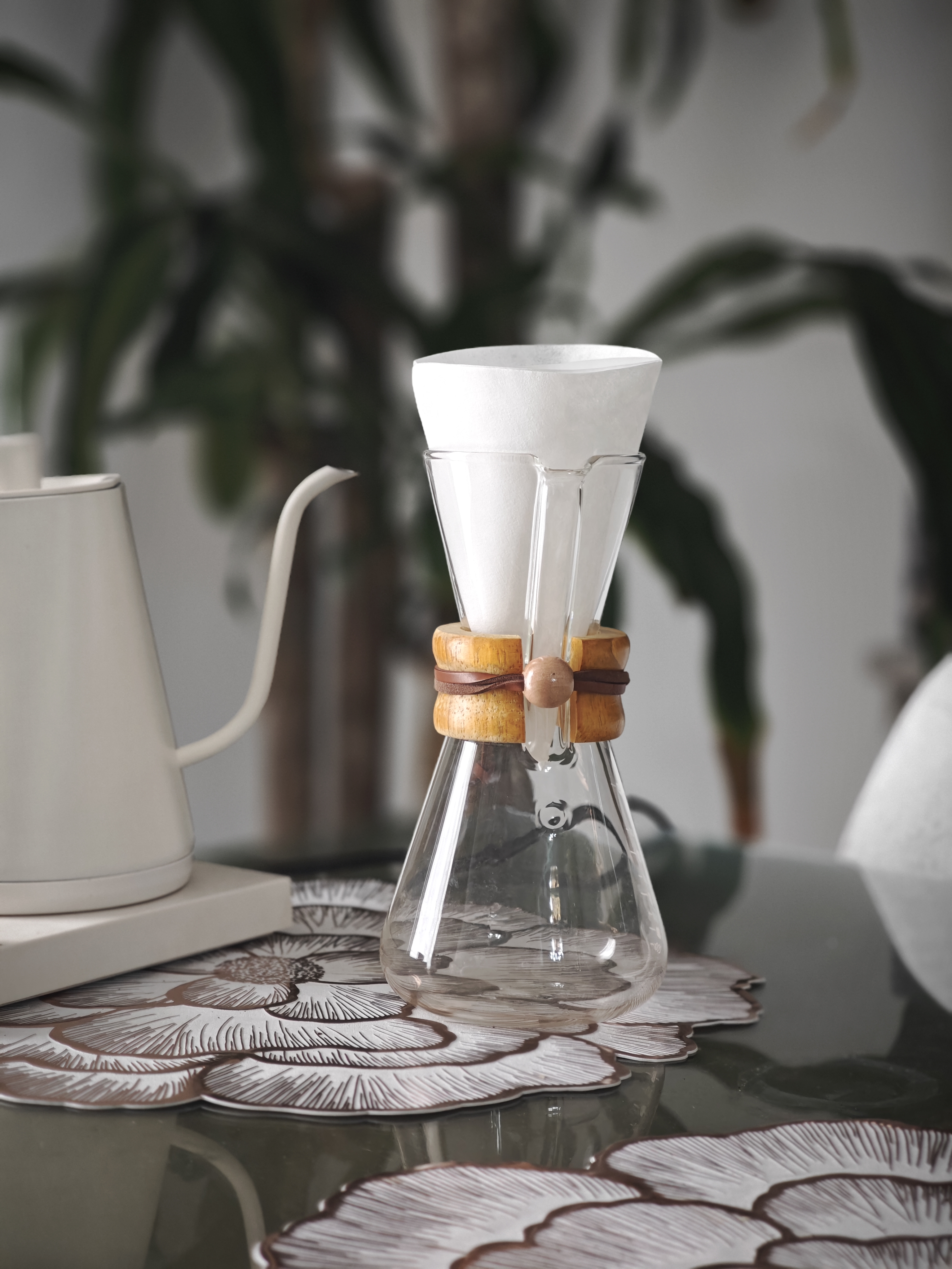 Método Chemex para 3 tazas