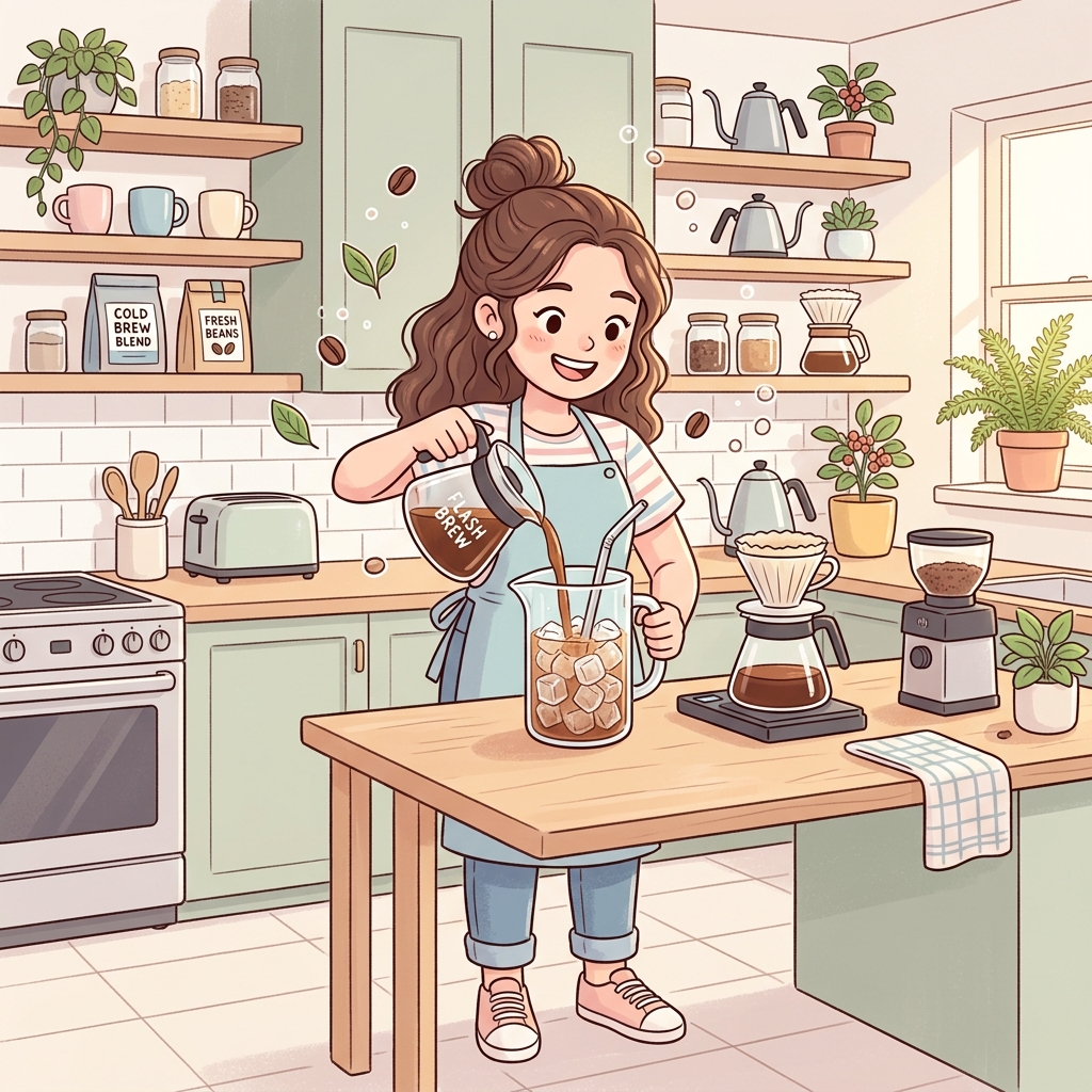 Flash brew: el café frío listo en minutos (sin planificar la noche anterior)